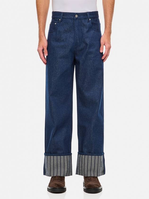 Jacquemus Le Denimes wide jeans navy - JACQUEMUS - BALAAN 2