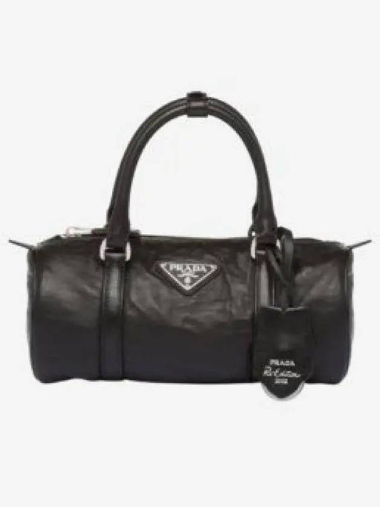 Antique Nappa Leather Handbag Black - PRADA - BALAAN