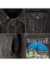 Notre Dame Print Denim Jacket Black - BALENCIAGA - BALAAN 9