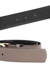 Salvatore Reservable Gancini Leather Belt Brown - SALVATORE FERRAGAMO - BALAAN.