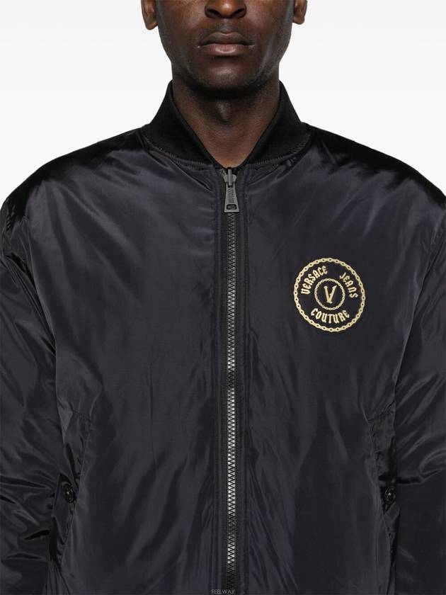 77GASD07CQD54G89 Chromo Couture Reversible Bomber Jacket - VERSACE - BALAAN 3