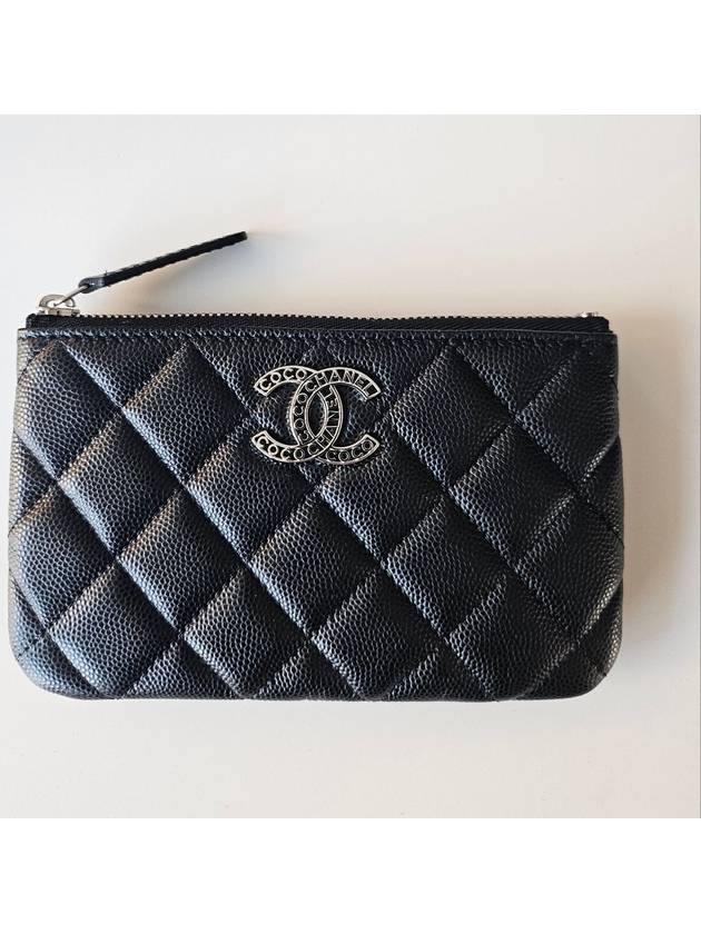 Classic Caviar Mini Pouch Black AP3833 - CHANEL - BALAAN 1