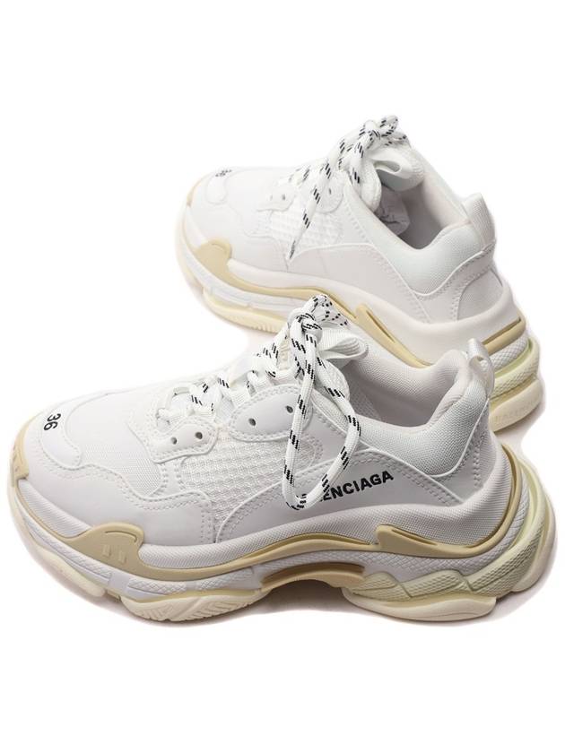 Triple S Low-Top Sneakers White - BALENCIAGA - BALAAN 7