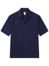 Cotton overfit short sleeve shirt navy - SOLEW - BALAAN 2