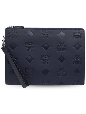 MCM Leather Handbag, Men's, Navy Blue - MCM - BALAAN 1