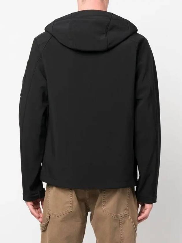 Lens Wappen Hooded Jacket Black - CP COMPANY - BALAAN 5