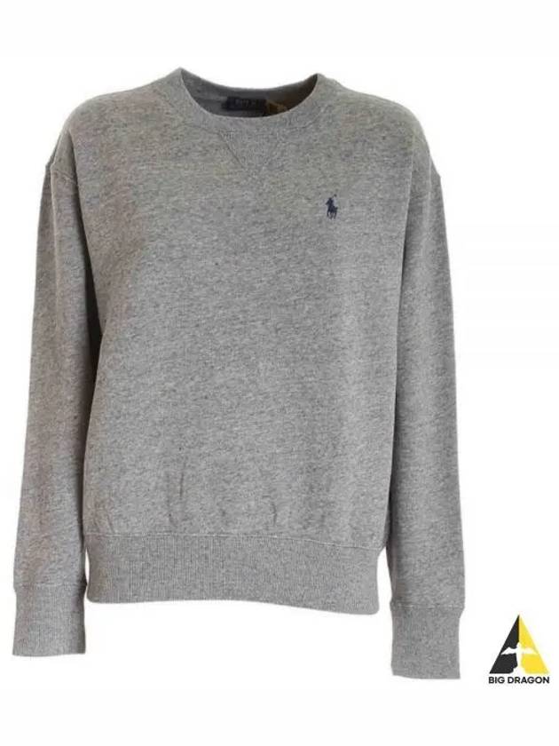 Embroidered Logo Pony Sweatshirt Grey - POLO RALPH LAUREN - BALAAN 2