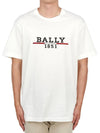 Men s short sleeve t shirt M5OU739F 7S319 10 - BALLY - BALAAN 1