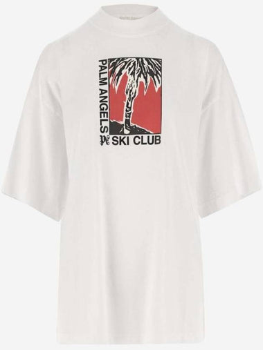 Long Sleeve T-Shirt PWAA017R24JER0020110 BIANCO - PALM ANGELS - BALAAN 1