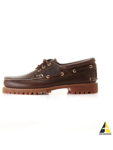 Men s Classic 3 Eye Boat Shoes Lug Outsole Brown 30003 214 - TIMBERLAND - BALAAN 1