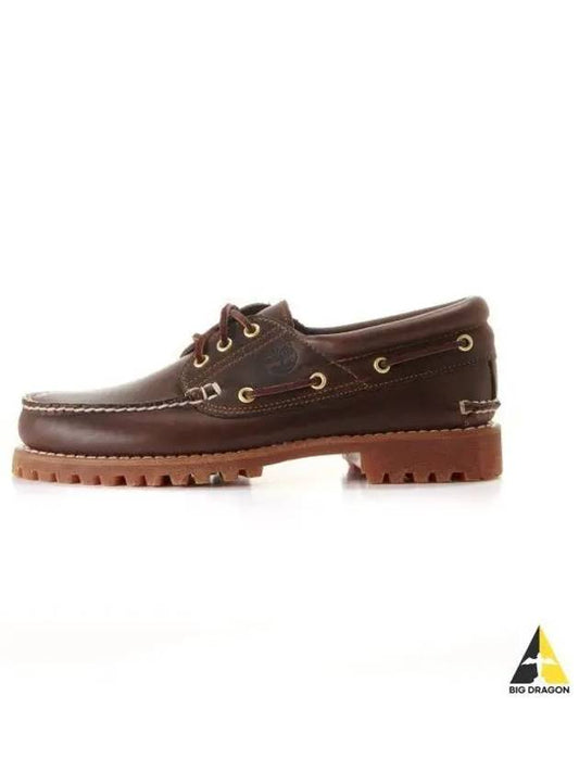 Men s Classic 3 Eye Boat Shoes Lug Outsole Brown 30003 214 - TIMBERLAND - BALAAN 1