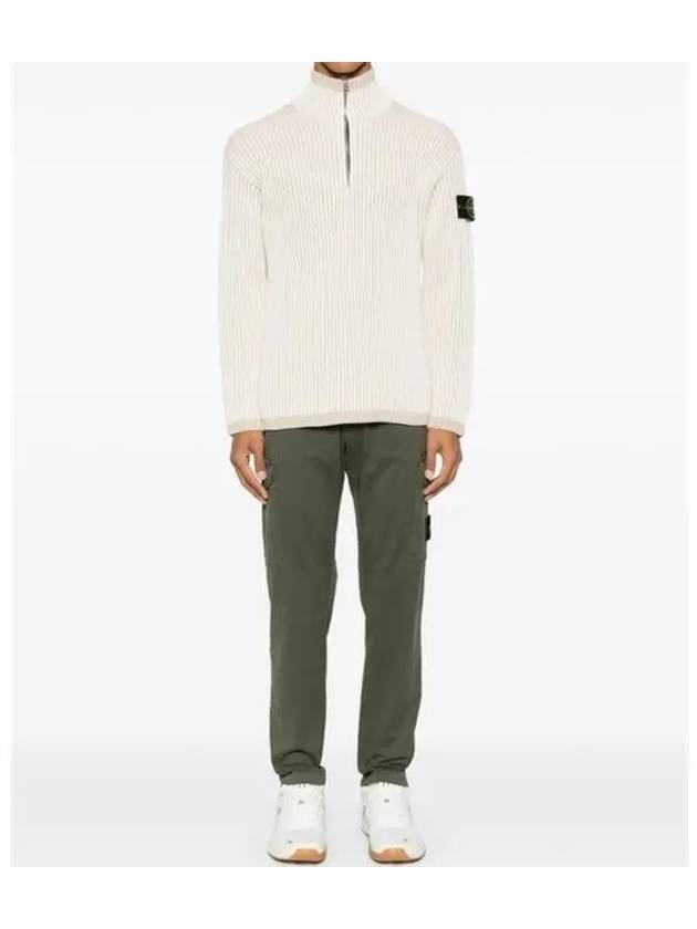 Vanish Ribbed Knit Top Beige - STONE ISLAND - BALAAN 7