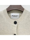 Newton Cotton Cardigan Light Grey - ISABEL MARANT ETOILE - BALAAN 6