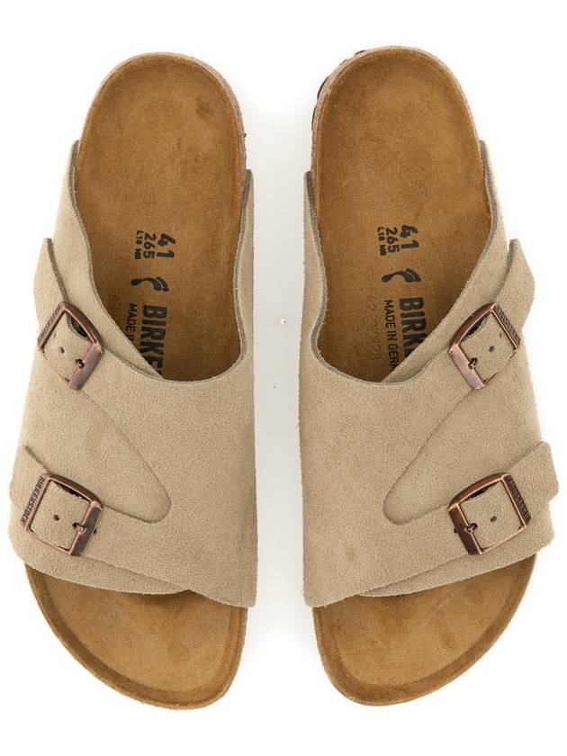 Zurich Suede Slippers Taupe - BIRKENSTOCK - BALAAN 8