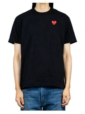 AZ T108 051 1 P1T108 AX Red Heart Waffen Short Sleeve T Shirt - COMME DES GARCONS - BALAAN 1