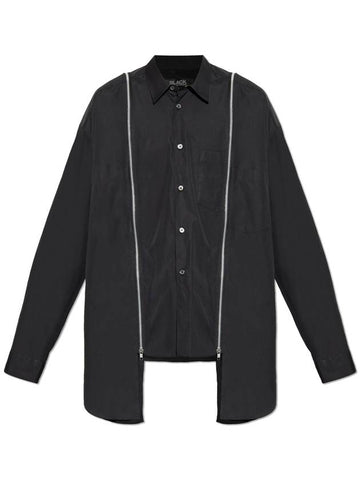 Comme Des Garçons Black Cotton Shirt, Unisex, Black - COMME DES GARCONS - BALAAN 1