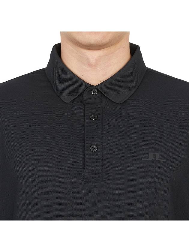 Liam Regular Fit Long Sleeve PK Shirt Black - J.LINDEBERG - BALAAN 7