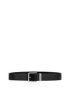 Square Buckle Leather Belt Black - GIVENCHY - BALAAN 2