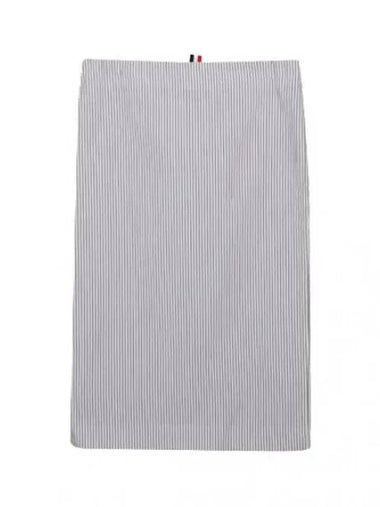 Lowride seersucker mid calf pencil skirt - THOM BROWNE - BALAAN 1