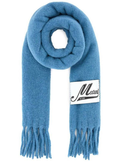 Alpaca Wool Muffler Blue - MARNI - BALAAN 2