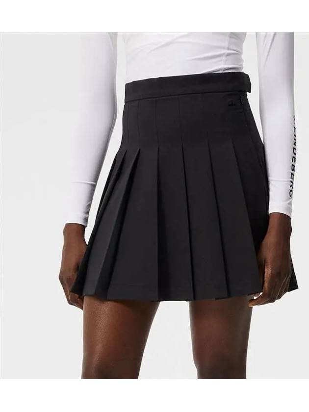 Adina Pleated Skirt Black - J.LINDEBERG - BALAAN 3