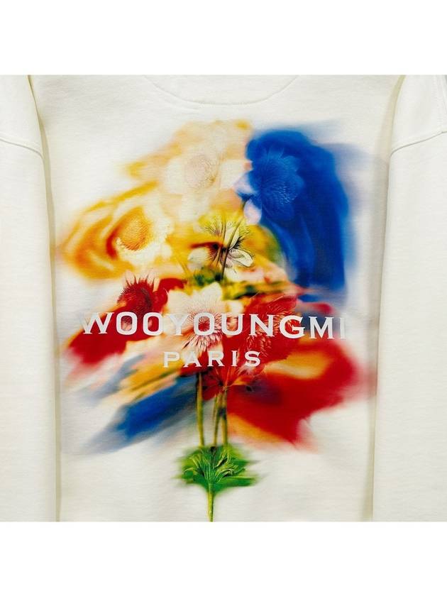 Ivory Swaying Flower Hooded Sweatshirt W243TS36724I - WOOYOUNGMI - BALAAN 6