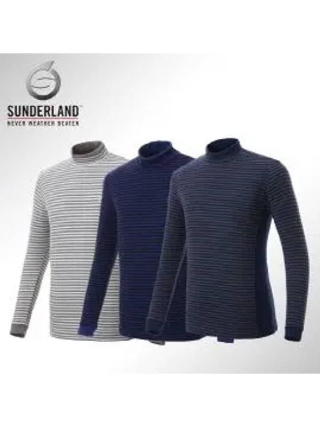 striped spandex neck polar long sleeve t-shirt 16531TS01 - SUNDERLAND - BALAAN 3