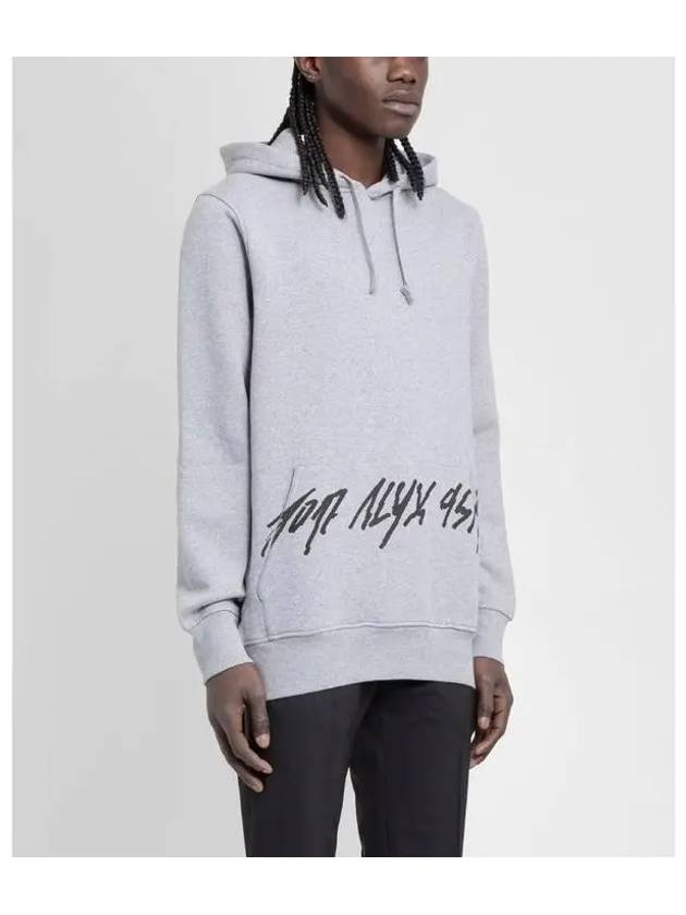 ALYX Men s Gray Script Logo Hoodie AAUSW0133FA01 - 1017 ALYX 9SM - BALAAN 2