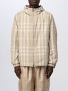 Check Nylon Reversible Hooded Jacket Soft Fawn - BURBERRY - BALAAN 2