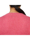 Embroidered Butterfly Pointel Alpaca Cardigan Pink - ALESSANDRA RICH - BALAAN 8