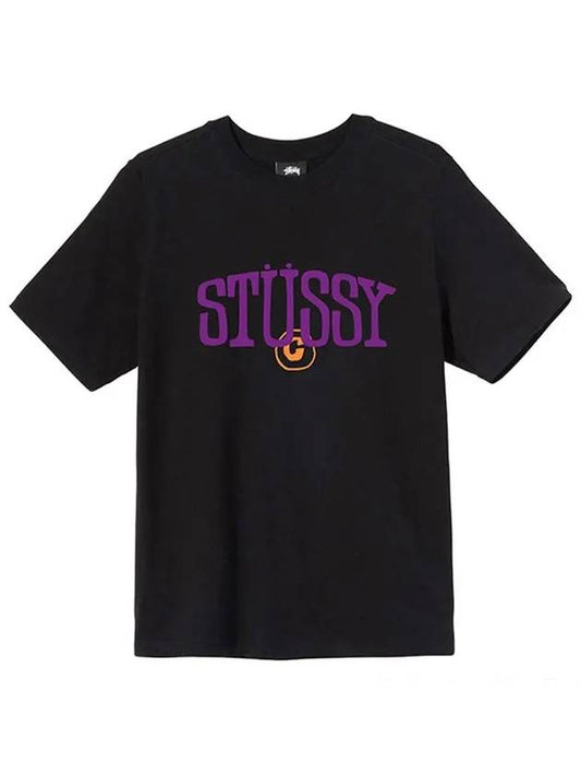 Copyright Short Sleeve T-Shirt Black - STUSSY - BALAAN 2