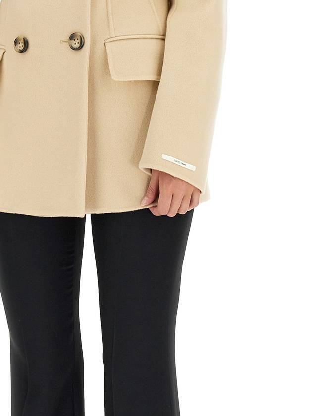 Yana Wool Double Coat Beige - MAX MARA SPORTMAX - BALAAN 5