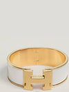 Clic Clac H Bracelet Gold Blanc - HERMES - BALAAN 2