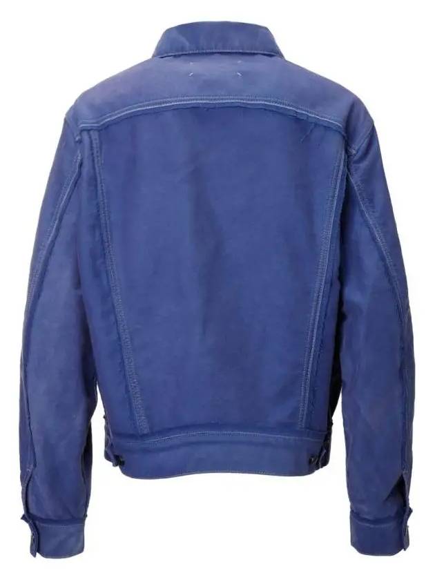 Worker Moleskin Jacket Cobalt Blue - MAISON MARGIELA - BALAAN 3