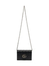 GG Marmont Matelasse Leather Mini Cross Bag Black - GUCCI - BALAAN 4