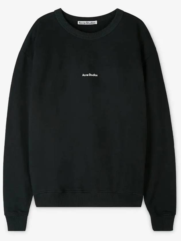 Mini Logo Crew Neck Sweatshirt Black - ACNE STUDIOS - BALAAN 3