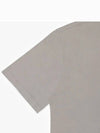 Men's Back Logo Label Cotton Short Sleeve T-Shirt Grey - TEN C - BALAAN 4