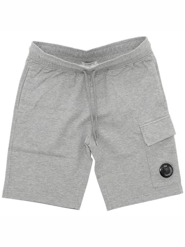 Lens Wappen Fleece Cargo Training Shorts Grey - CP COMPANY - BALAAN.