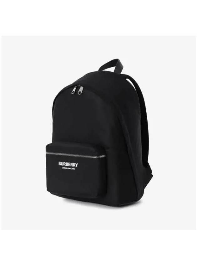 Logo Print Nylon Backpack Black - BURBERRY - BALAAN 4