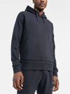 Wappen Patch Cotton Fleece Hoodie Navy - STONE ISLAND - BALAAN 4