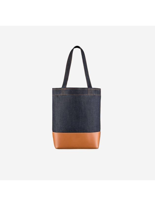 Logo Denim Axel Small Tote Bag Brown - A.P.C. - BALAAN 4