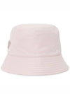 Re-Nylon Triangle Logo Bucket Hat Alabaster Pink - PRADA - BALAAN 4