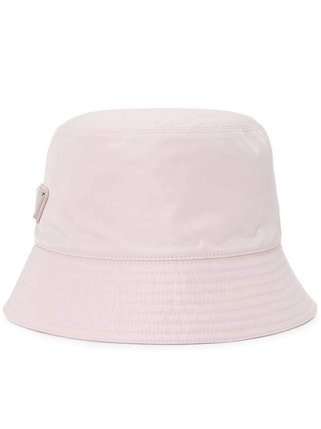 Re-Nylon Triangle Logo Bucket Hat Alabaster Pink - PRADA - BALAAN 4