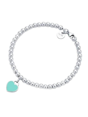 Bead 4mm Bracelet Silver Blue - TIFFANY & CO. - BALAAN 1