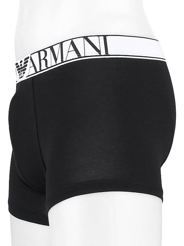 Men's Boxer Trunks 2 Pack Briefs Black - EMPORIO ARMANI - BALAAN 4