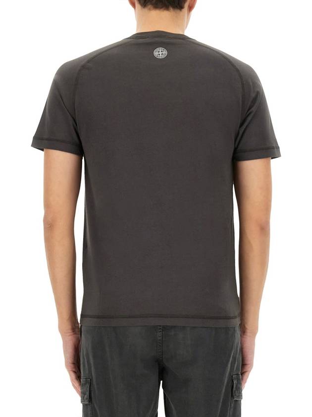 T-SHIRT WITH LOGO - STONE ISLAND - BALAAN 3