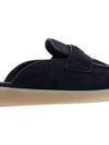 Suede Bloafers Navy - PRADA - BALAAN 11