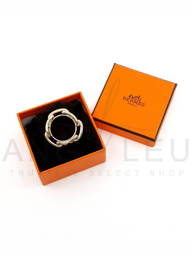 Regate scarf ring gold - HERMES - BALAAN.