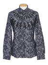 Camo Slim Fit Long Sleeve Shirt Grey - NEIL BARRETT - BALAAN 2