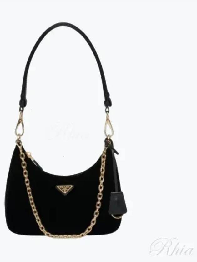 Re-Edition Velvet Mini Bag Black - PRADA - BALAAN 2